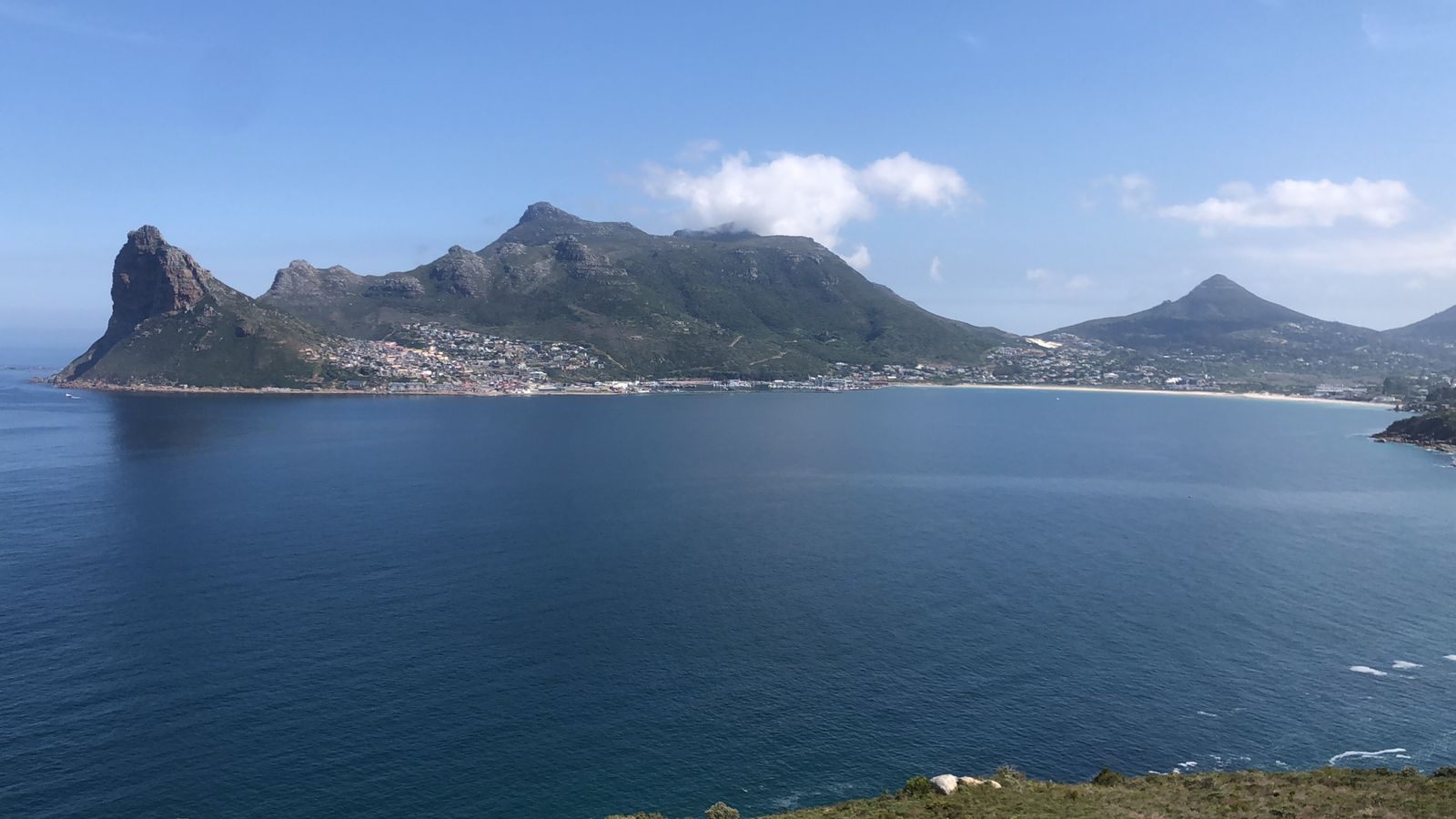 Hout Bay panorama from the mountainside